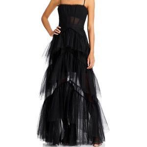 BSBG MAXZARIA Tulle Corset Essential Gown